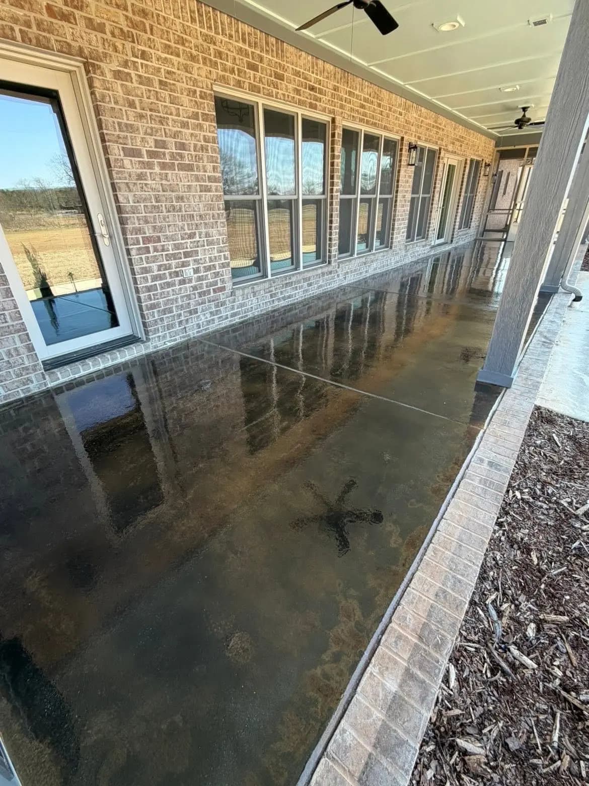 Star Spangled Epoxy concrete polishing project